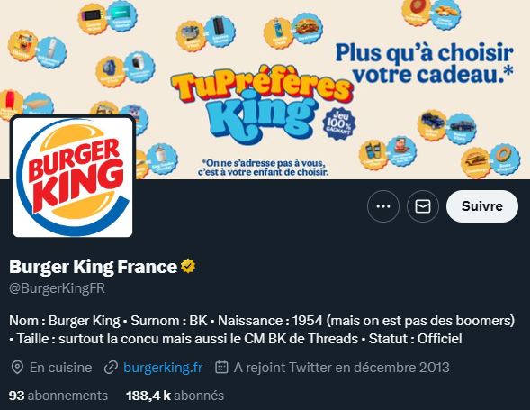 Ton et style Burger King France